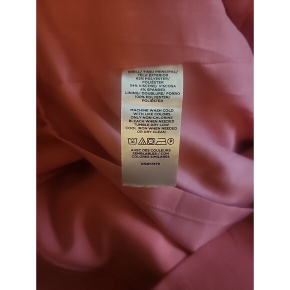 Ann Taylor Dress Coral Sheath Knee Length New Sz 2 Excellent Cr60 Work Casual - Picture 8 of 8